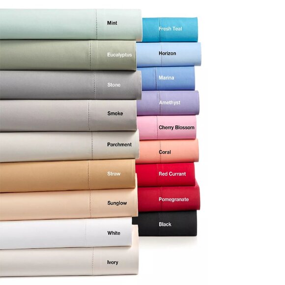 4-pc MOCHA COFFEE Charter Club Solid 550 TC Cotton Extra-Deep CAL KING Sheet Set - Picture 11 of 11